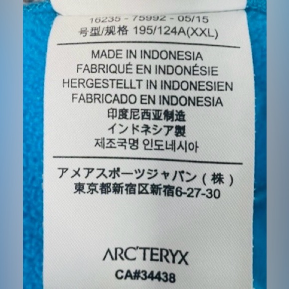 ARCTERYX MENS ARENITE XXL BLUE TETRA FULL ZIP NWOT RARE HOODY. ULTRA COMFY GEAR! - Picture 9 of 15